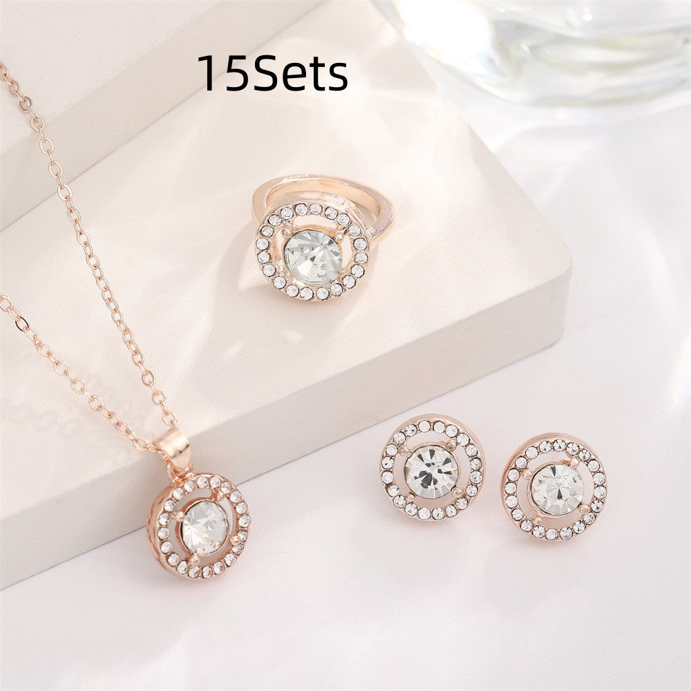 Pearl Butterfly Jewelry Set Drip Oil