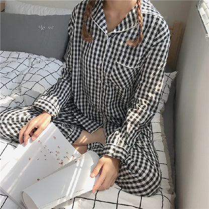 Womens Long-sleeve Pajama Sets For Wearing Outside