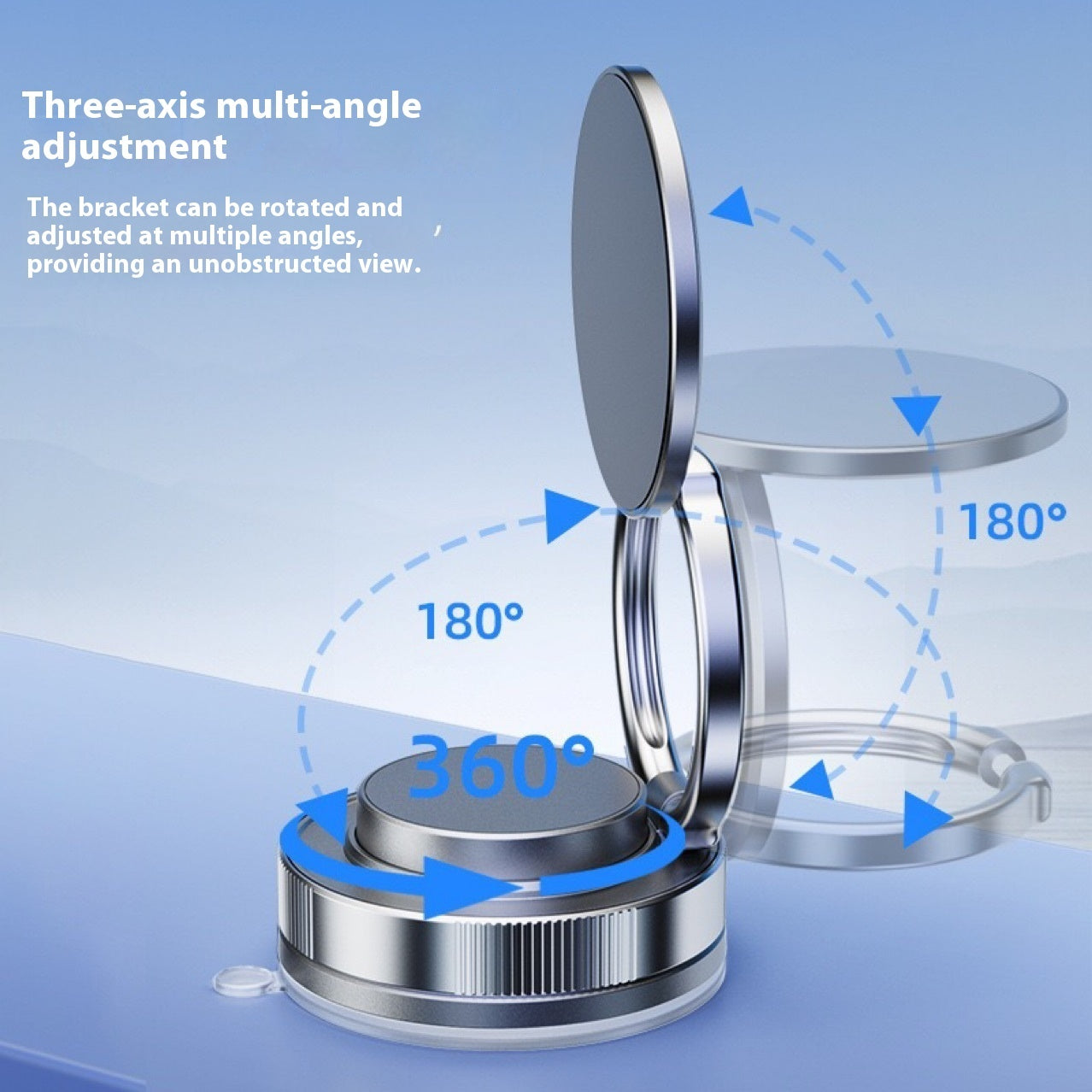 Vacuum Adsorption Magnetic Car Phone Holder