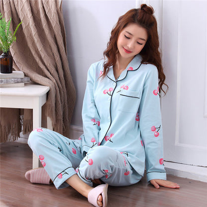 Womens Long-sleeve Pajama Sets For Wearing Outside