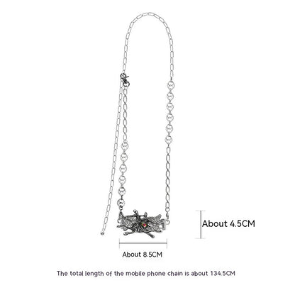 Spider Moonstone Metal Mobile Phone Charm