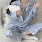 Womens Long-sleeve Pajama Sets For Wearing Outside