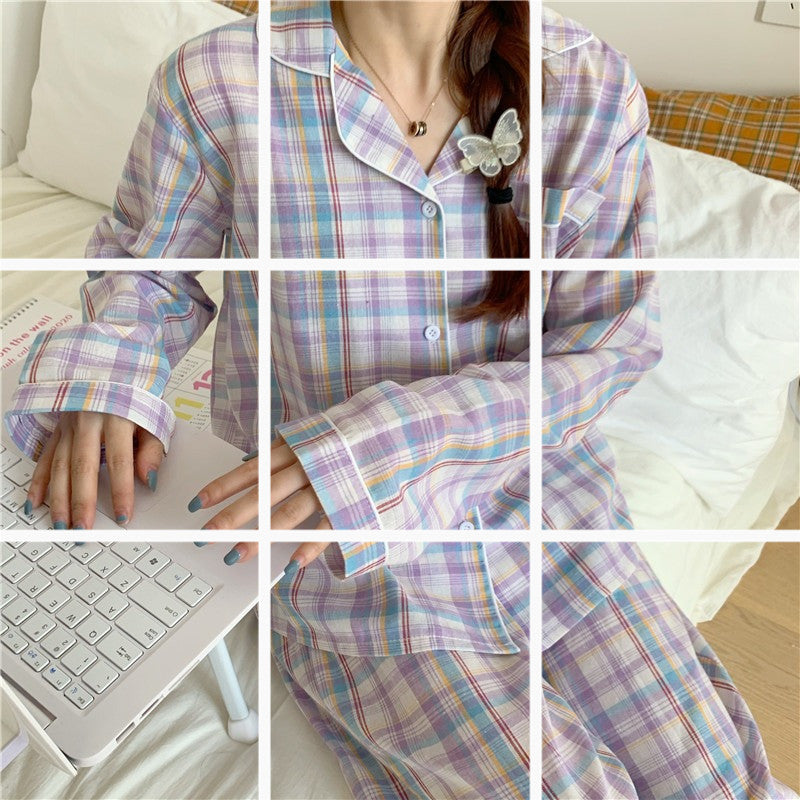 Womens Long-sleeve Pajama Sets For Wearing Outside