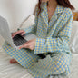 Womens Long-sleeve Pajama Sets For Wearing Outside